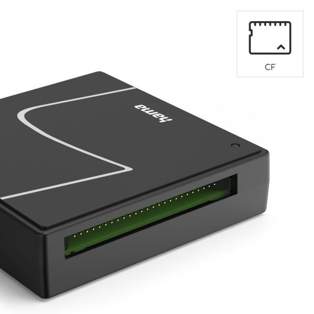 HAMA Card reader USB, USB-A, с USB-C adapter, USB 3.2 Gen1, SD/micro-SD/CF/MS 