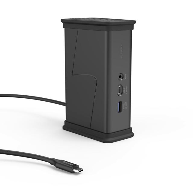 HAMA Докинг станция USB-C "Connect2Office Black", 9 порта, 2x HDMI™, USB-A, USB-C, LAN 