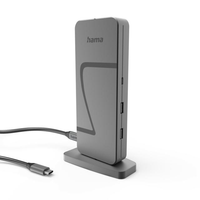 HAMA Докинг станция "Connect2Office Speed", USB4, USB-C, PD, 40 Gbit/s, 10 порта 