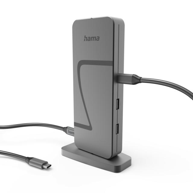 HAMA Докинг станция "Connect2Office Speed", USB4, USB-C, PD, 40 Gbit/s, 10 порта 