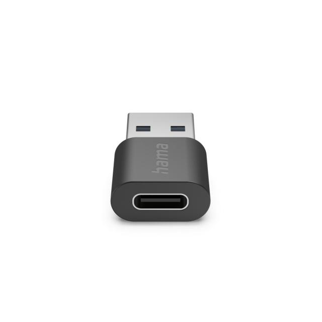 Hama USB Adapter, USB-A Plug – USB-C Socket, USB 3.2 Gen 1, 5 Gbit/s 