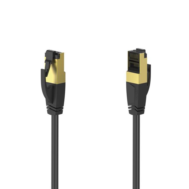 Hama Network Cable, CAT 8, 40 Gbit/s, S/FTP Shielded, Halogen-free, 0.50 m 