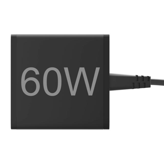 Hama 4-Port Charging Stn, Fast Charger, 2x USB-C, 2x USB-A, PD, 60 W, blk 