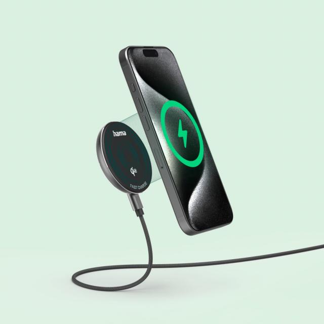 Hama Безжично Qi2 зарядно устройство, 15 W 