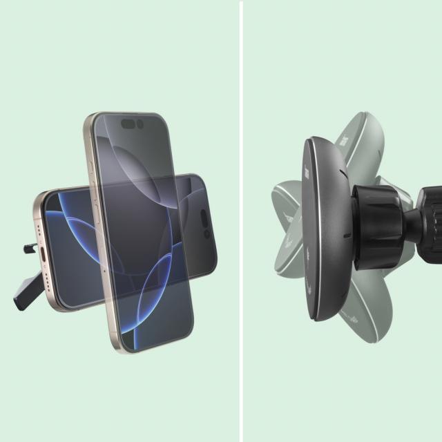 HAMA Безжично зарядно устройство Qi2, 15W, за кола, черно 