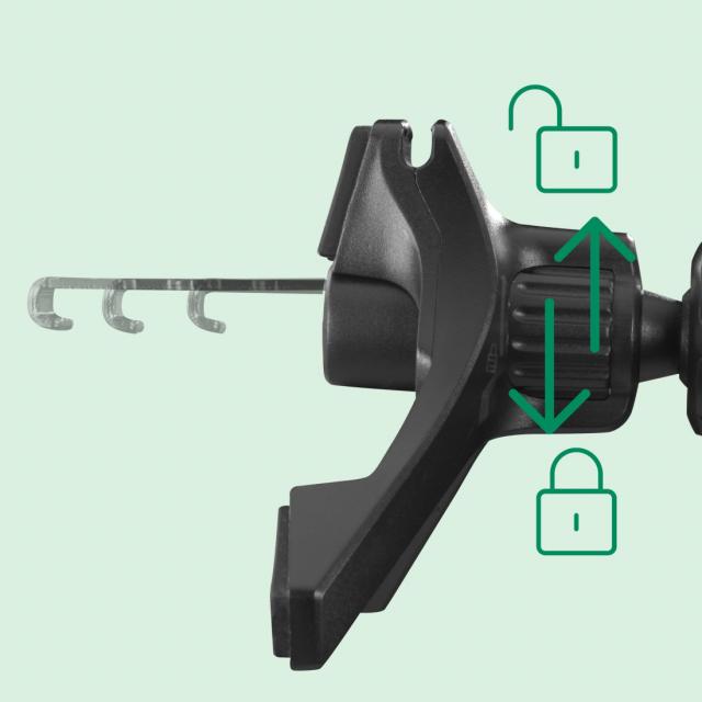 HAMA Безжично зарядно устройство Qi2, 15W, за кола, черно 