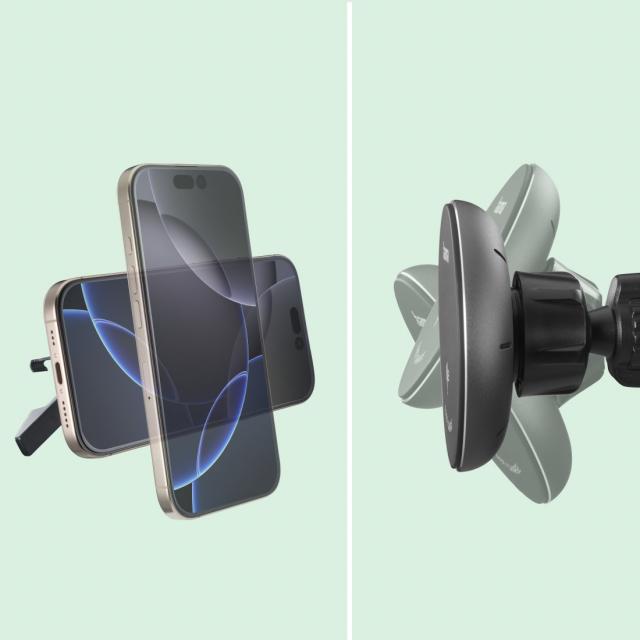 HAMA Безжично зарядно устройство Qi2, 15W, за кола, черно 