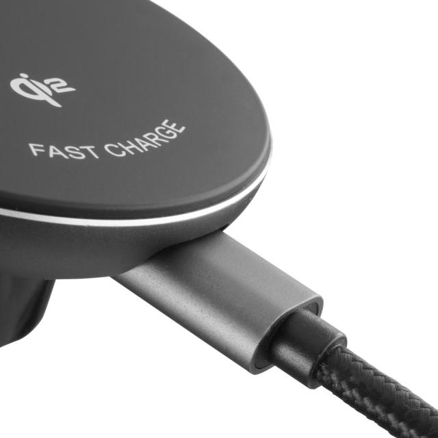 HAMA Безжично зарядно устройство Qi2, 15W, за кола, черно 