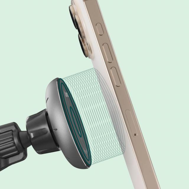 HAMA Безжично зарядно устройство Qi2, 15W, за кола, черно 