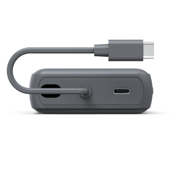 HAMA Външна батерия „Travel“ с кабел, 10000mAh, 2 изхода: 2x USB-C, антрацит 