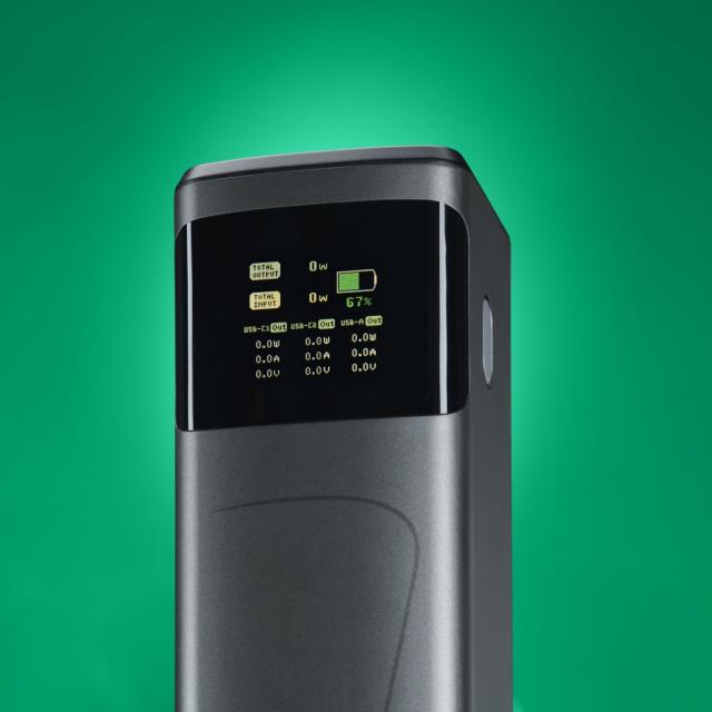 HAMA Външна батерия „High Power“, 200 W, 24000 mAh, 2x USB-C, USB-A, бързо зареждане 