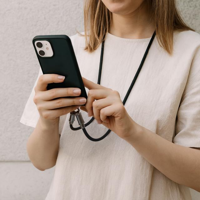 Hama Кабел за зареждане, USB-C, 2 в 1 с връзка за телефон, 1.2 m, черен 