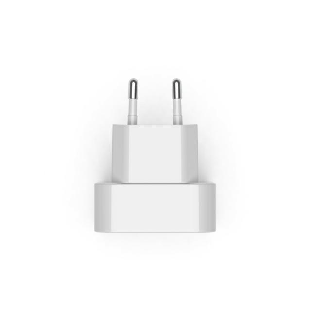 HAMA Бързо мини зарядно GaN, 2 x USB-C, PD, 40 W, сгъващ се адаптер, бял 