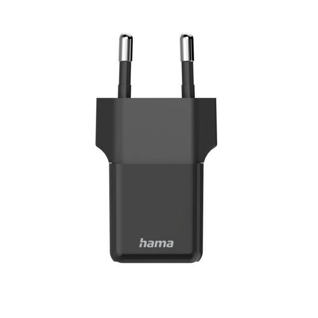 Hama Fast Charger, USB-C, Super-Mini Charger, PD, 25 W, black 