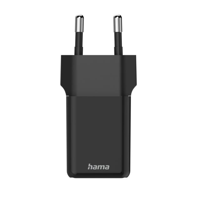 HAMA Бързо мини зарядно GaN, USB-C, PD, 45 W, черно 