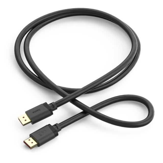 HAMA Кабел DisplayPort, DP 2.1, Ultra-HD 16K, 80 Gbit/s, 2 m 