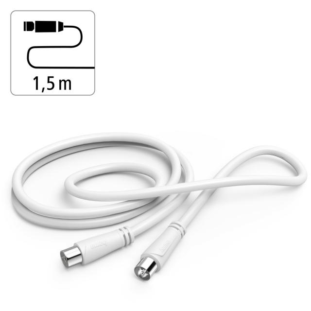 HAMA Коаксиален антенен кабел, 1,5 м, 90 dB 