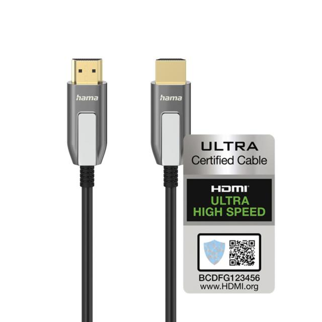 HAMA Кабел Ultra High Speed HDMI - HDMI, 8K, 10.0 м, сертифициран 