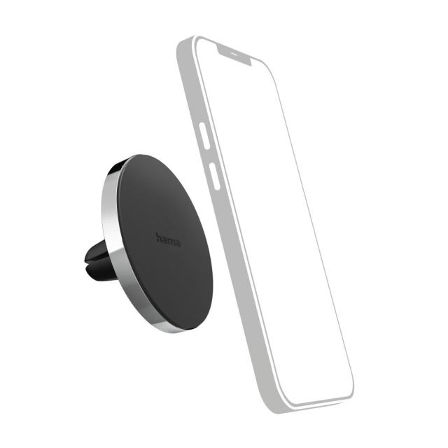 Hama "Lock" Car Mobile Phone Holder, Magnetic, for Vent 