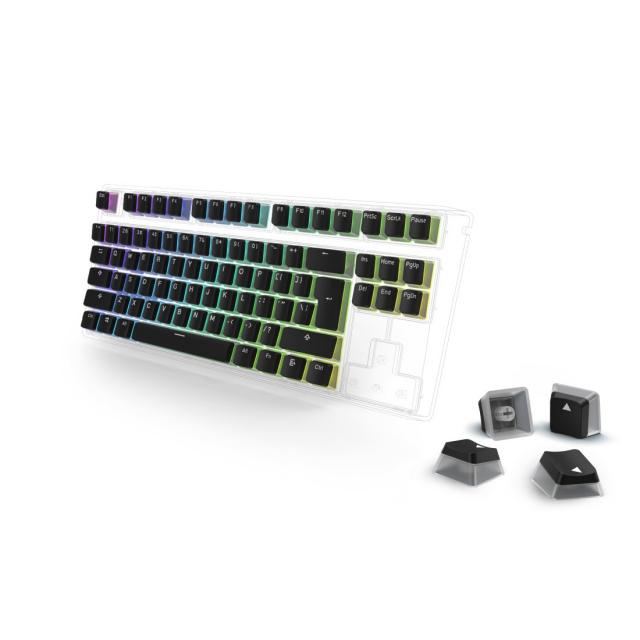uRage Set of Key Cps, Doubleshot PBT Pudding, for Mech. Keyboards, QWERTY US/UK 