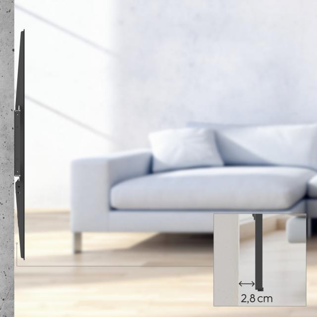 Hama TV Wall Bracket, Rigid, 305 cm (120") to 100 kg, Wall Spacing 2.8 cм 