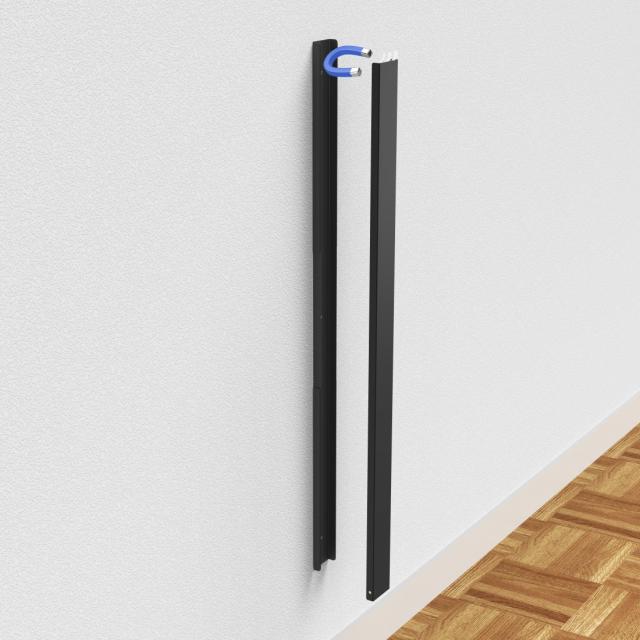 Hama Metal Cable Duct, Magnetic, 90 x 5.6 x 1.6 cm, black 