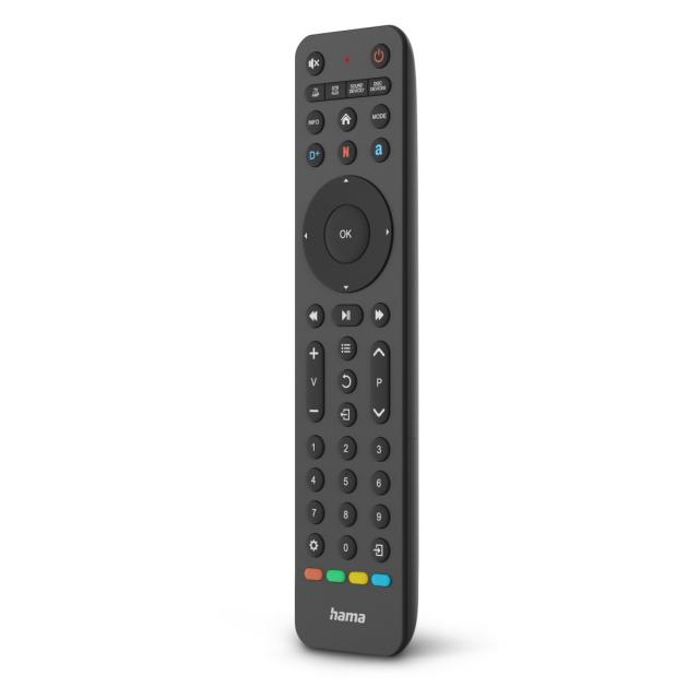 Hama Universal TV Remote Control, Infra-red, for 8 Devices, Teachable, App Butto 