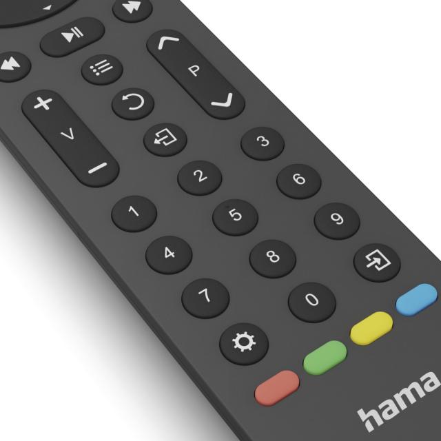 Hama Universal TV Remote Control, Infra-red, for 8 Devices, Teachable, App Butto 