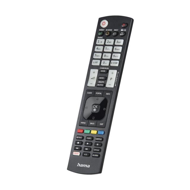Hama Universal Remote Control for LG TVs, IR, Teachable, Illuminating Buttons 