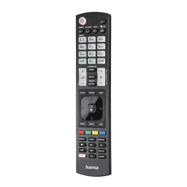Hama Universal Remote Control for LG TVs, IR, Teachable, Illuminating Buttons 