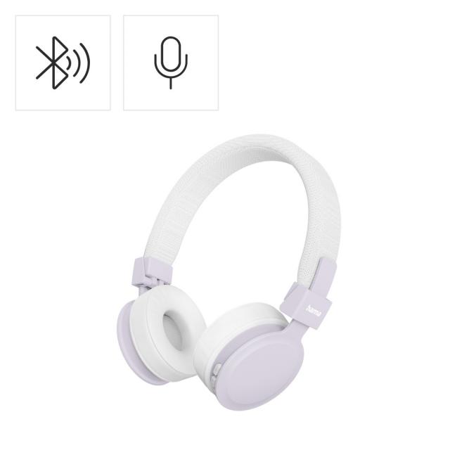 HAMA Слушалки с микрофон "Freedom Lit III"  Bluetooth, On-Ear, бял 