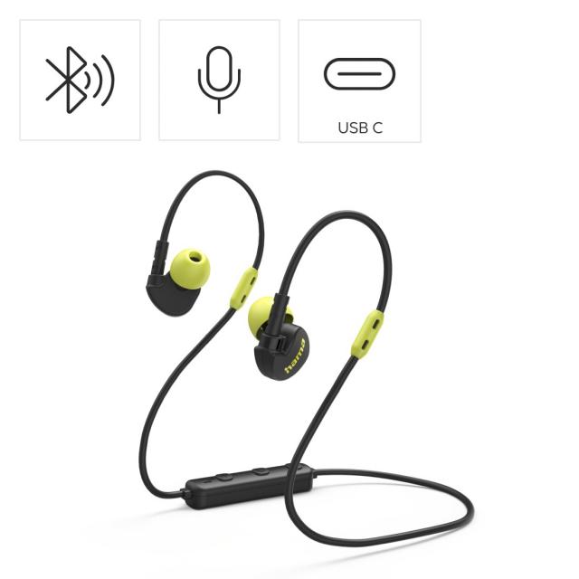 Hama "Freedom Athletics III" Bluetooth® Headphones, In-Ear, Microphone, black 