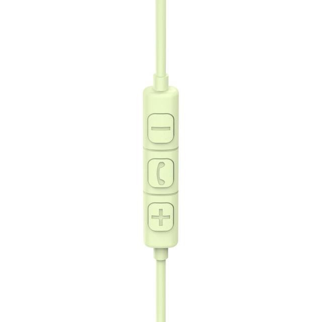 Hama "Fun C" Headph., On-Ear, Microphone, Cable Guide on One Side, USB-C, green 