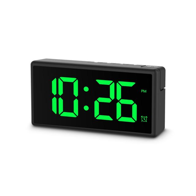 Hama "Ibiza" Digital Alarm Clock, Multi-colour display, with USB Charging Functi 