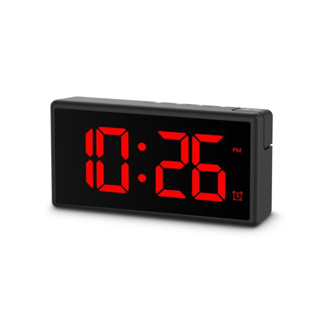 Hama "Ibiza" Digital Alarm Clock, Multi-colour display, with USB Charging Functi 