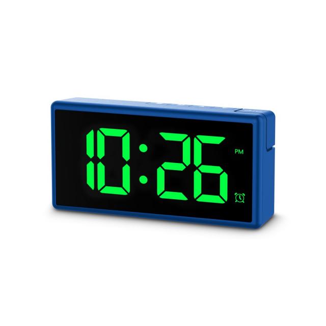 Hama "Ibiza" Digital Alarm Clock, Multi-Colour Display, with USB Charging Functi 