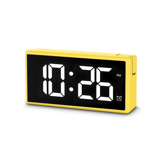 Hama "Ibiza" Digital Alarm Clock, Multi-Colour Display, with USB Charging Functi 
