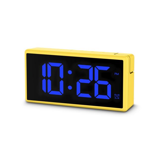 Hama "Ibiza" Digital Alarm Clock, Multi-Colour Display, with USB Charging Functi 