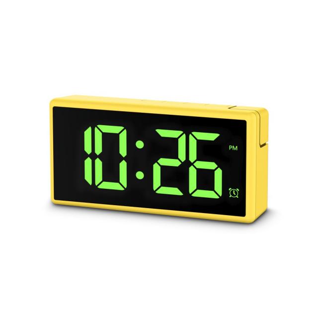 Hama "Ibiza" Digital Alarm Clock, Multi-Colour Display, with USB Charging Functi 