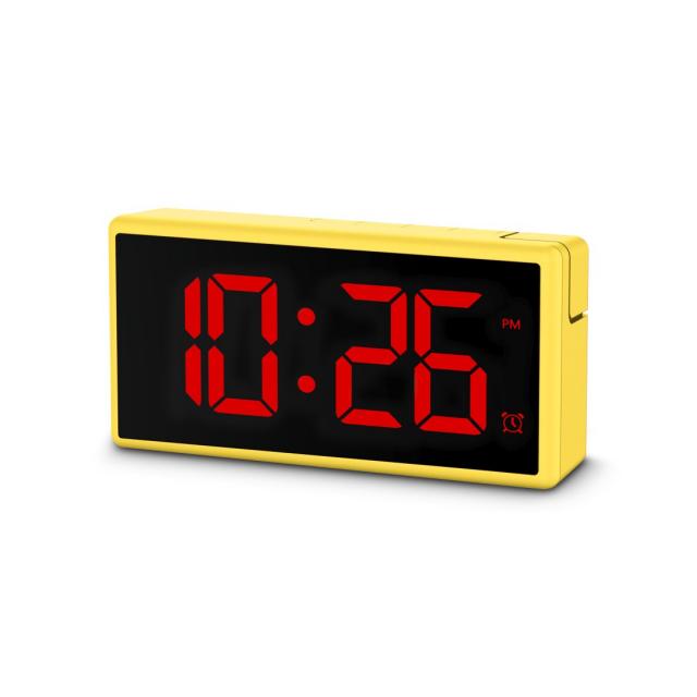 Hama "Ibiza" Digital Alarm Clock, Multi-Colour Display, with USB Charging Functi 