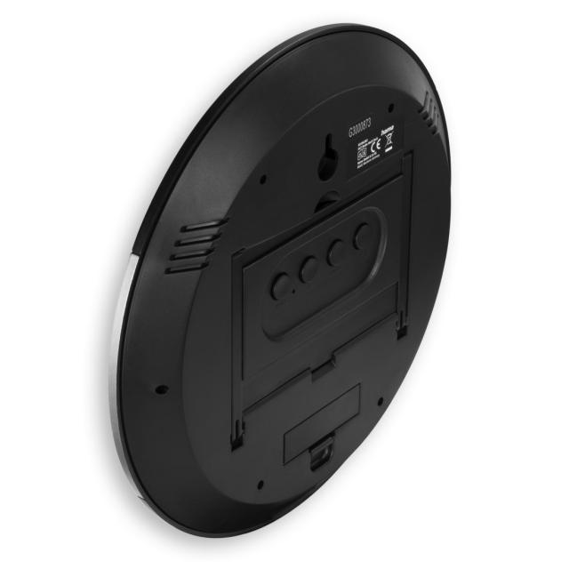 Hama "Ischia" Radio Wall Clock, Digital, DCF, Table Clock, Temperature Display, black 