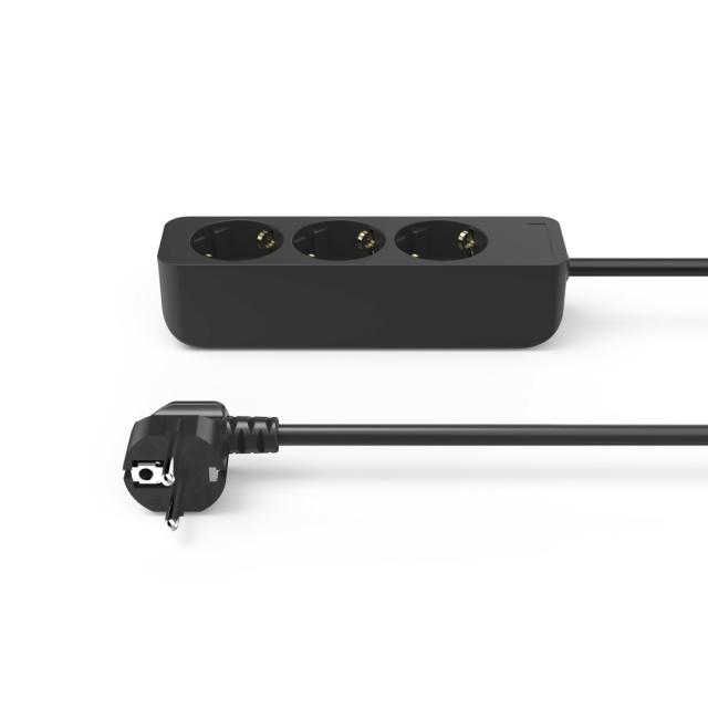 HAMA Разклонител 3гнезда, 1.4м,черен 