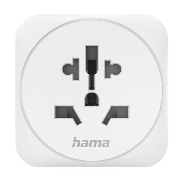 Travel Adapter тип E и F, 3-пинов, универсален, от цял ​​свят към Европа, бял 
