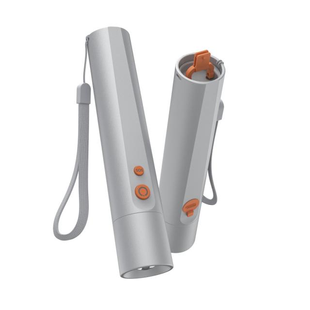 Hama “FL350-C” LED Torch, Rechargeable, Aluminium, 4 Modes + SOS 