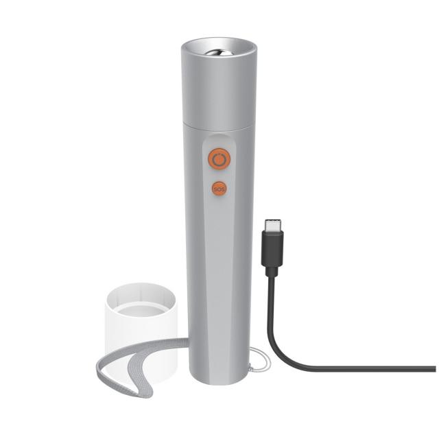 Hama “FL350-C” LED Torch, Rechargeable, Aluminium, 4 Modes + SOS 