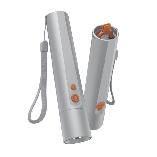 Hama “FL350-C” LED Torch, Rechargeable, Aluminium, 4 Modes + SOS 