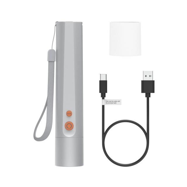 Hama “FL350-C” LED Torch, Rechargeable, Aluminium, 4 Modes + SOS 
