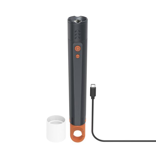 Hama “FLX1200-C” LED Torch, Rechargeable, Shockproof, Alu, 4 Modes + SOS, Zoom 