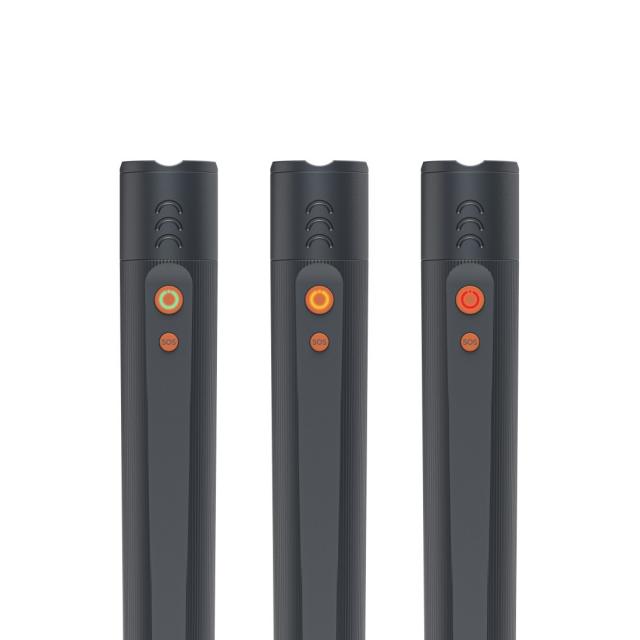 Hama “FLX1200-C” LED Torch, Rechargeable, Shockproof, Alu, 4 Modes + SOS, Zoom 