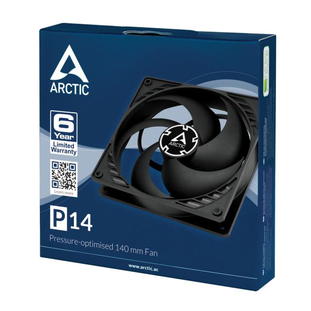 Вентилатор ARCTIC P14, 4 pin, 140 mm 